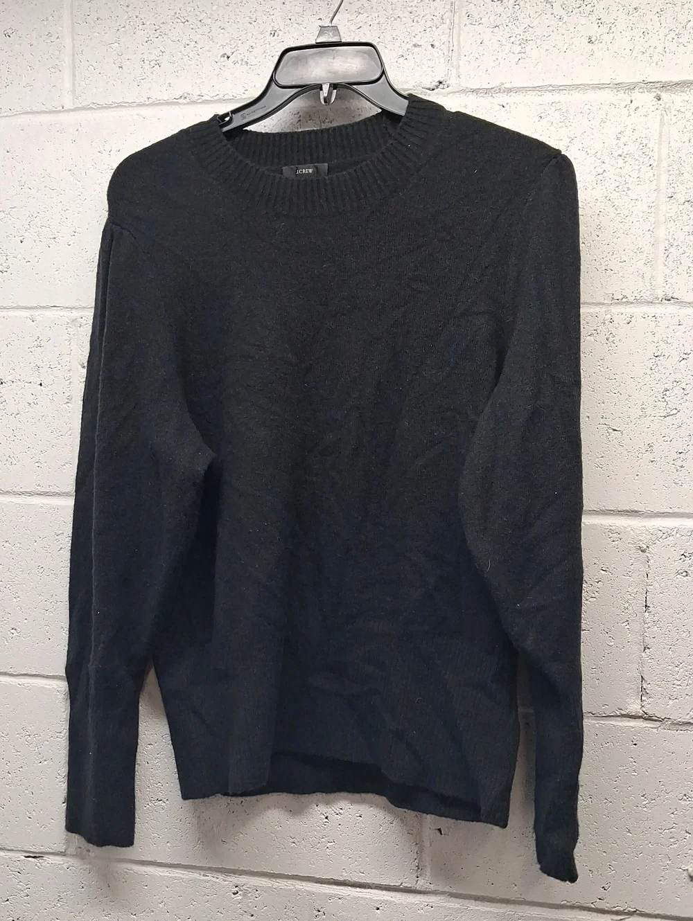 J. Crew Black Crewneck Sweater - Classic Knit